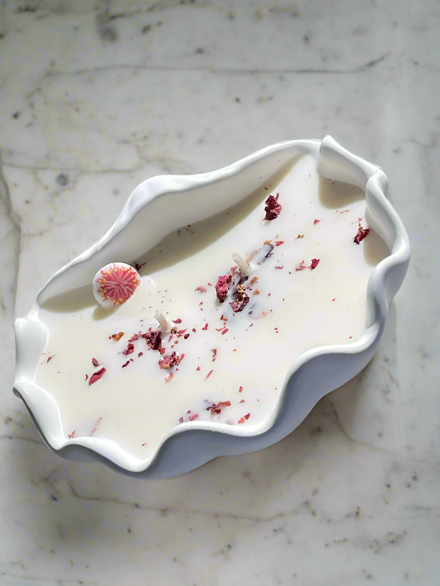 ECO CLOUD CLAM SHELL CANDLE - LARGE